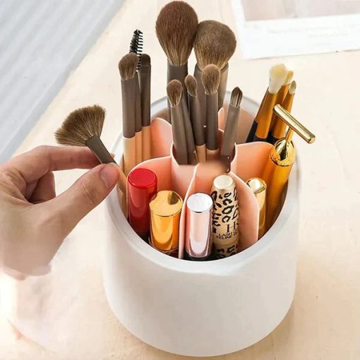 360° Rotating Makeup Brush Holder