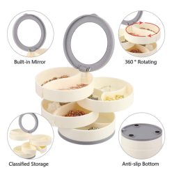 4 Layer Round Rotating Organizer