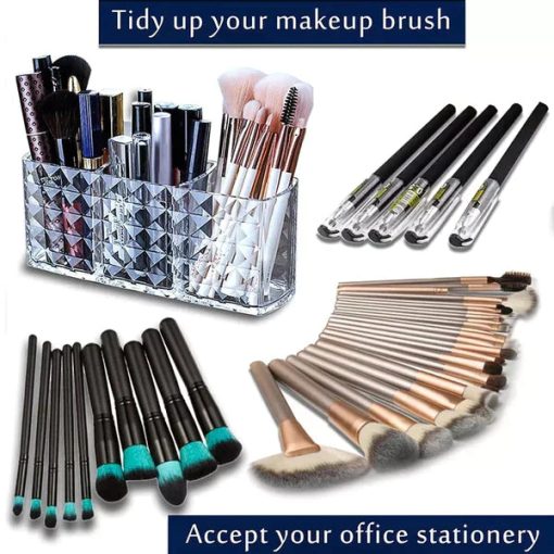 Acrylic Diamond Cut Desktop Organizer