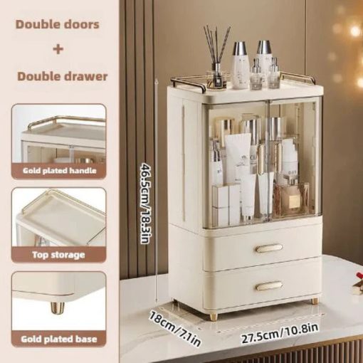 Double Door Pretty Cosmetics Organizer