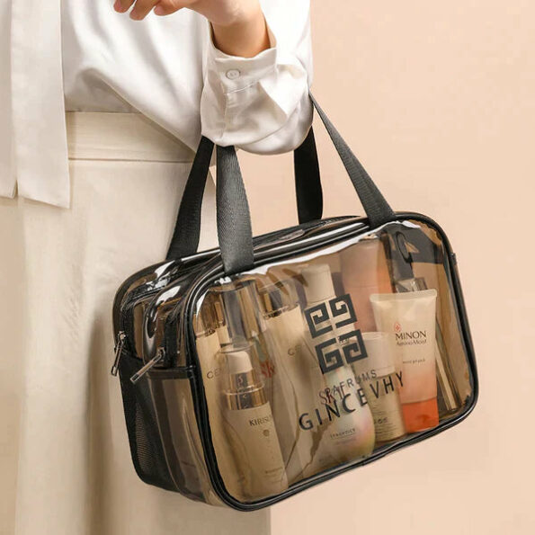 Double Layer Transparent Cosmetic Bag