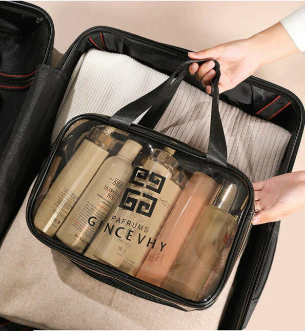 Double Layer Transparent Cosmetic Bag