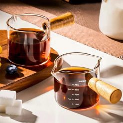 Espresso Measuring Cup With Wooden Handle
