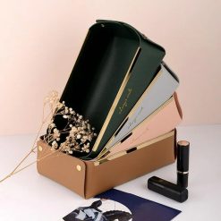 Faux Leather Cosmetic Tray
