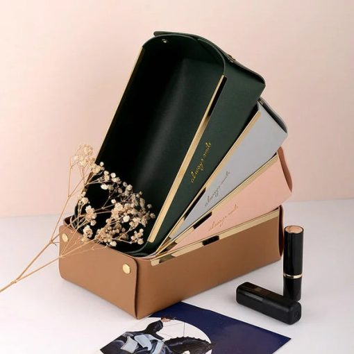 Faux Leather Cosmetic Tray