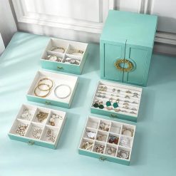 Leather Drawer Jewelry Organizer