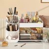 Luxury Cosmetic Box With Makeup Brush Organizer