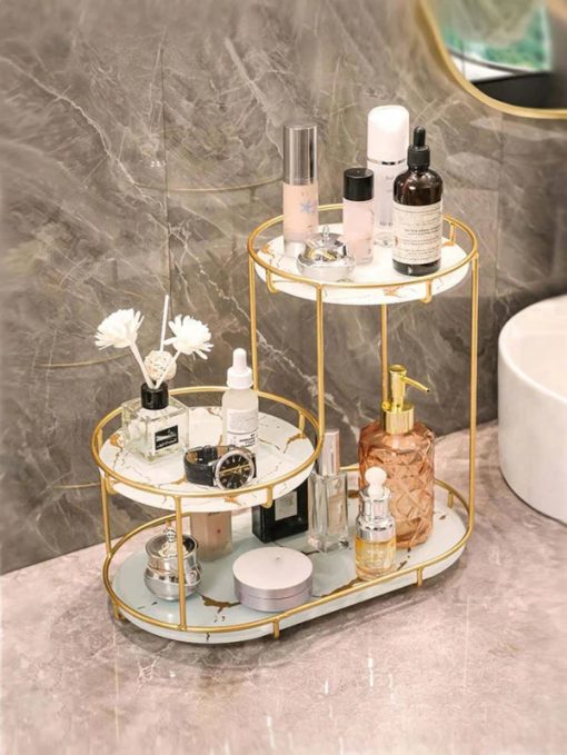 Luxury Style 3 Layer Cosmetic Tray Organizer