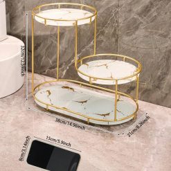 Luxury Style 3 Layer Cosmetic Tray Organizer