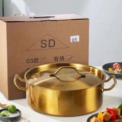 Luxury and Stylish Gold Serving Pots
