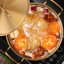 Luxury and Stylish Gold Serving Pots