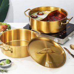 Luxury and Stylish Gold Serving Pots
