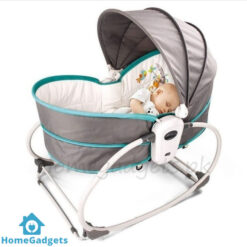 Mastela 5 in 1 Baby Rocker Bassinet – Grey