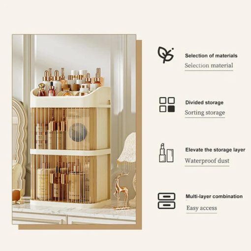 Multi-Layer Compartments Acrylic Cosmetic Organizer