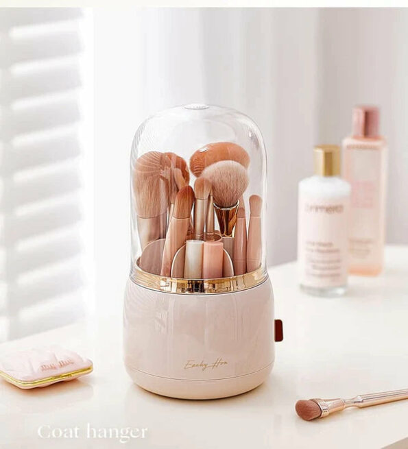 Rotating Makeup Brush Organizer