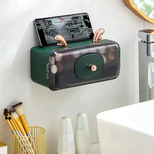 Wall-Mounted Cosmetic Organizer