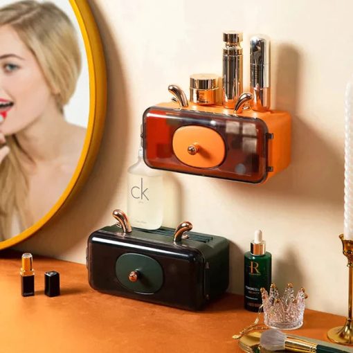 Wall-Mounted Cosmetic Organizer