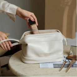 Women Cosmetic PU Leather Bag