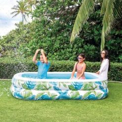 INTEX Tropical Swim Center Family Inflatable Pool ( 90 x 60 x 19 )