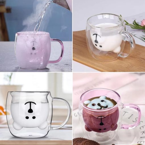 Cute Bear Double layer Coffee Mug 250ml