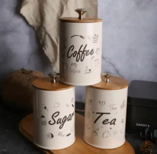 3-Piece Metal Container Set, Vintage Retro Storage Containers, Coffee Tea Sugar Canisters, Metal Canisters with Lids, Sealed Storage Cans, Bamboo Top Storage Box, Retro Tea Coffee Sugar Set, Vintage Metal Canister Set, Coffee Tea Sugar Tin Set, Sealed Metal Storage Canisters, Coffee Storage Box with Lid, Tea and Sugar Canisters, Bamboo Lid Canisters, Vintage Kitchen Canisters, Retro Kitchen Storage Set, Coffee Canister with Bamboo Lid, Tea Canister with Lid, Sugar Storage Box, Retro Canister Set with Lids, Vintage Storage Canisters with Lids, Bamboo Top Tea Coffee Set, Stylish Kitchen Storage Set, Kitchen Canisters with Bamboo Lids, Retro Kitchen Organization, Tea Coffee Sugar Box Set, Eco-Friendly Bamboo Lid Canisters, Vintage Canister Set for Kitchen, Metal Tea Coffee Sugar Containers, Retro Style Kitchen Canisters, Sealed Tea Coffee Sugar Box, Vintage Storage Tin Set, Kitchen Canisters for Coffee Tea Sugar.