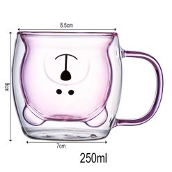 Cute Bear Double layer Coffee Mug 250ml