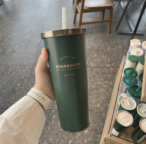 Starbucks Heritage Deep Green Coffee Tumblers 710ML