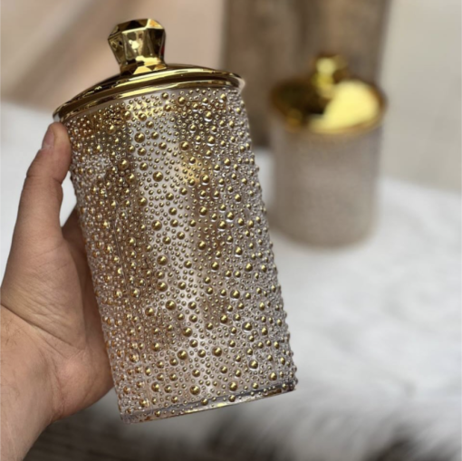 Premium Golden Airtight Jars Set 3 Pcs - Image 2