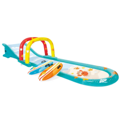 Intex Outdoor Inflatable Play Center Surfing Racing Fun Slide 18’5″X4′