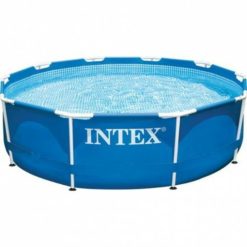 Intex 28200 Round Metal Frame Pool 10ft X 30in