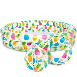Intex Pineapple Ball And Ring Splash Pool (132 cm x 28 cm) – 59469