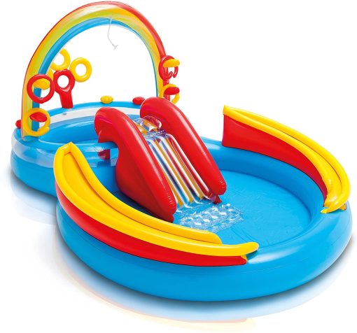 INTEX Rainbow Ring Play Center ( 9ft 9in L x 6ft 4in W x 4ft 5in H ) –