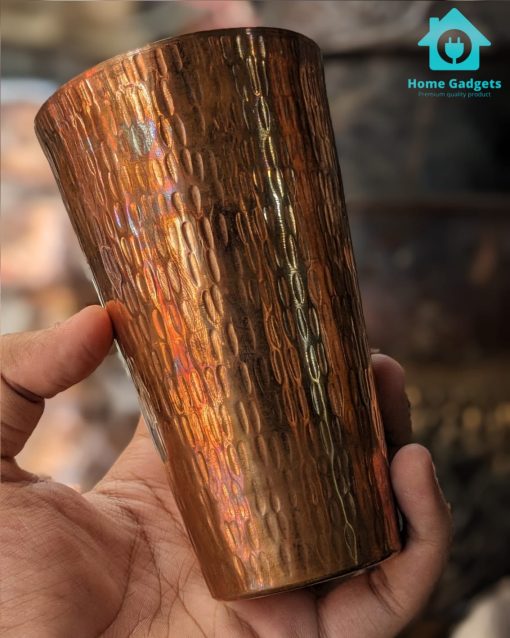 Pure Hammerd Copper Glass Tumbler