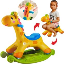 Evergreen 2 in 1 Rocker & Scoot Rocking Tunes Giraffe