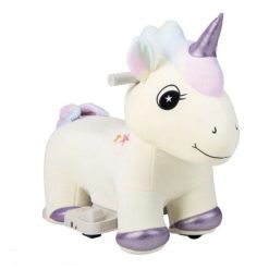 Kids Plush Rechargeable Pony Ride-Ons Car