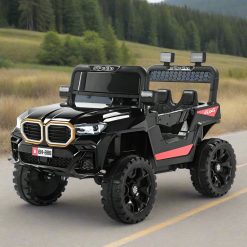 12V Mini Bmw Police Ride-On Jeep with 2×2 Motors