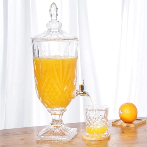 Crystal Glass Beverage Dispenser 5Ltrs