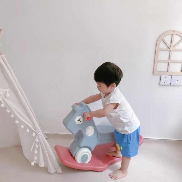 Rocking Horse 1-5 years old 2 in 1 Rocking Riding Horse