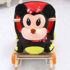 Rocking Plush Chair Minnie Mouse Ride on Wheel