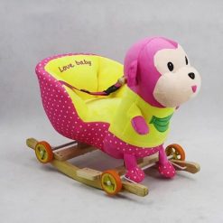 ROCKING SEAT PINK YELLOW MONKEY