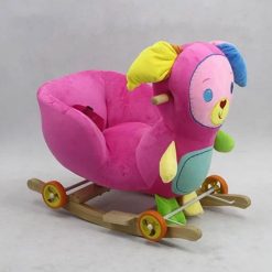 PLUSH CAR ROCKING SEAT MULTI COLOUR