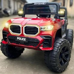 12V Mini Bmw Police Ride-On Jeep with 2×2 Motors