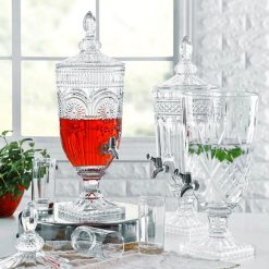 Crystal Glass Beverage Dispenser 5Ltrs