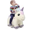 Kids Plush Rechargeable Pony Ride-Ons Car