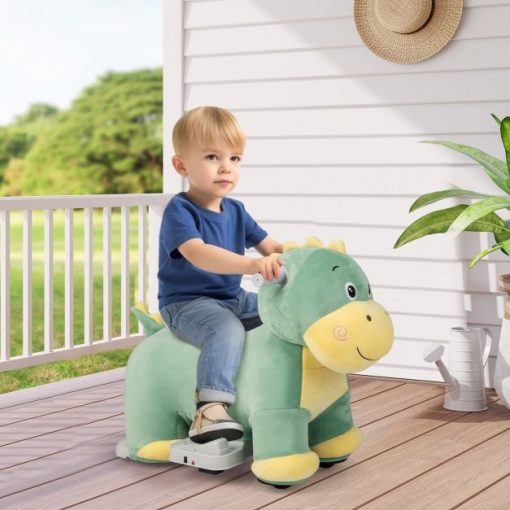 Kids Plush Rechargeable Dino Ride-Ons Car