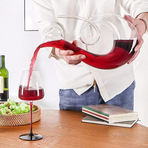 Elegant Snail Shape Wine & Juice Decanter