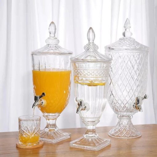 Crystal Glass Beverage Dispenser 5Ltrs