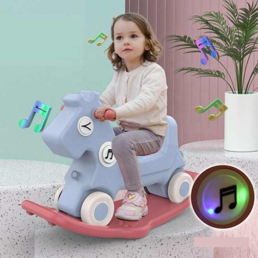 Rocking Horse 1-5 years old 2 in 1 Rocking Riding Horse