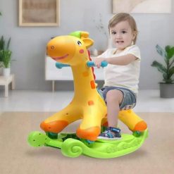 Evergreen 2 in 1 Rocker & Scoot Rocking Tunes Giraffe