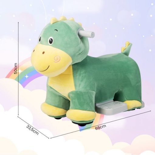Kids Plush Rechargeable Dino Ride-Ons Car